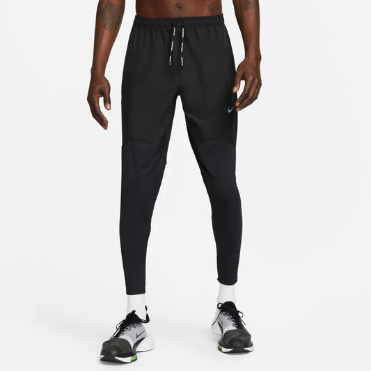 NIKE Pantalon De Running Dri-Fit fast - Noir / Bleu Marine