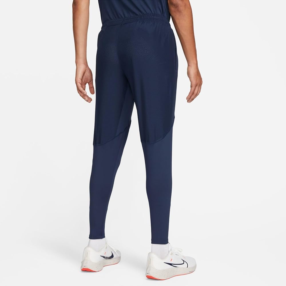 NIKE Pantalon De Running Dri-Fit fast - Noir / Bleu Marine