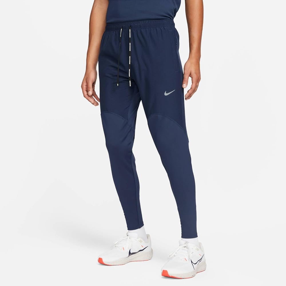 NIKE Pantalon De Running Dri-Fit fast - Noir / Bleu Marine